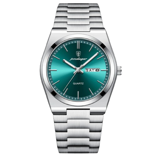 POEDAGAR 930 Luxury Watch For Man Waterproof Luminous Date Week Stainless Steel Homage Watch